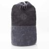 monogrammed+black+waxed+canvas+laundry+duffel