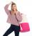 personalized+laundry+duffel+in+hot+pink