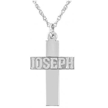 Small Cross Name Pendant Necklace  Apparel & Accessories > Jewelry > Necklaces