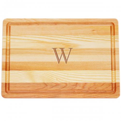 Personalized Medium Wooden Cutting Board 14.5" by 10" by 3/4"  Home & Garden > Kitchen & Dining > Tableware > Serveware > Serving Trays
