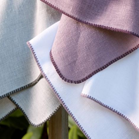Matouk Calypso Set of Four Napkins Monogrammed  Home & Garden > Linens & Bedding > Table Linens > Cloth Napkins